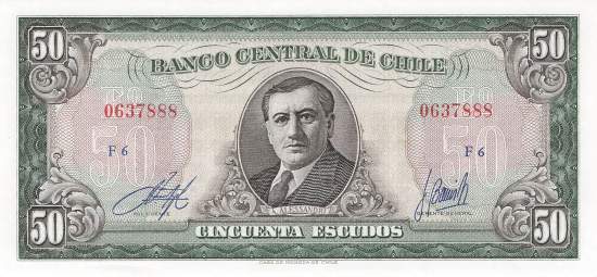 50 Escudso Chile p140b-1